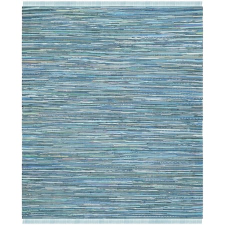 Safavieh Rag Runner Hand Woven Rug Blue & Multi Color- 2 ft.-3 in. x 14 ft. RAR121B-214